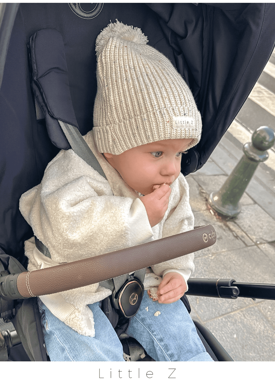 Baby Muts - Gebreid met Pompon - Roze